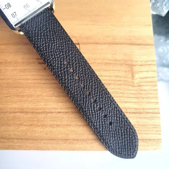 Tom Ford No.001 Watch White Face Black Leather Strap Stainless Steel New Gift - Picture 5 of 8